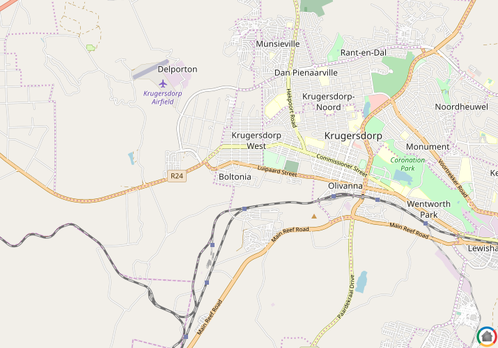 Map location of Boltonia